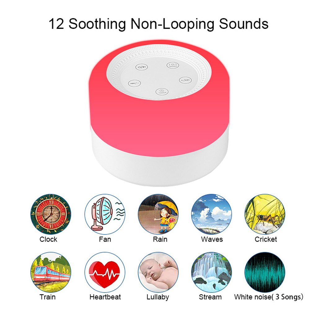 White Noise Machine Baby - Máquina de ruido blanco para bebé,