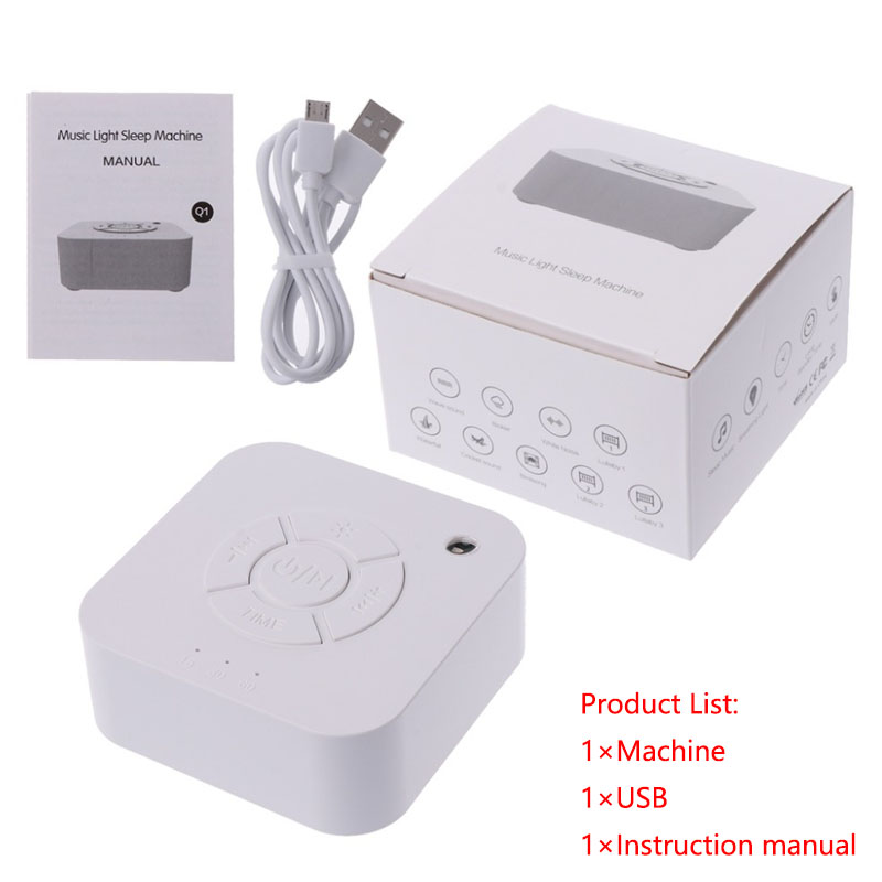 White Noise Machine Baby - Máquina de ruido blanco, recargable por
