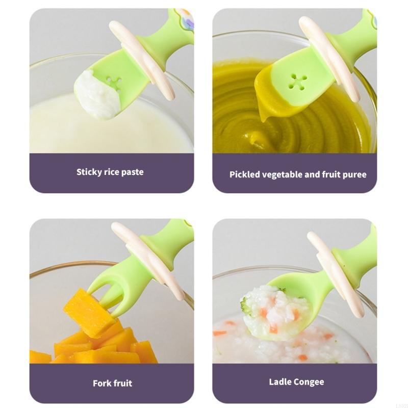 Baby Led Weaning Set - Juego alimentación tenedor y cuchara para
