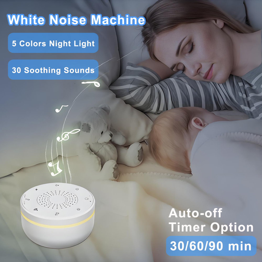 White Noise Machine Baby - Máquina de Ruido Blanco para Bebés,